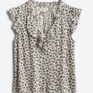 NWT Velvet by Graham and Spencer Tirion Ruffle Top